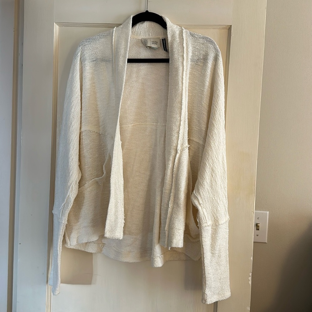 Cream Anthropologie Cardigan